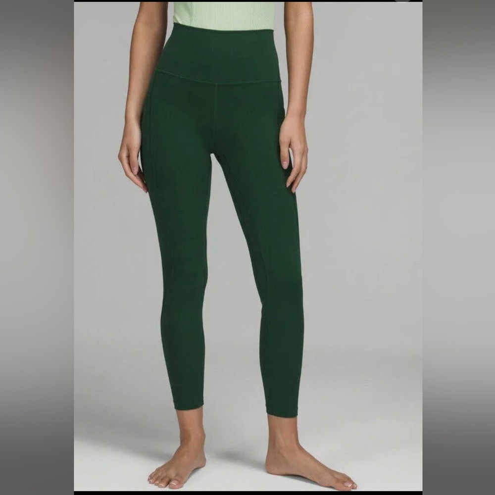 Lululemon Align 25” High Rise Leggings in Everglade Green